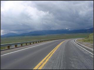 Driving down into South Park. An area not a town.