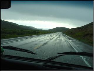 The deluge subsides on the way into Gunnison