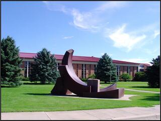 Public art in front of Western State College
