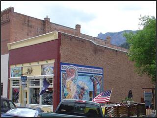Wall art in downtown Ouray