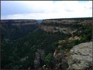 A sense of scale, the dwelling is on the upper right edge of the plateau
