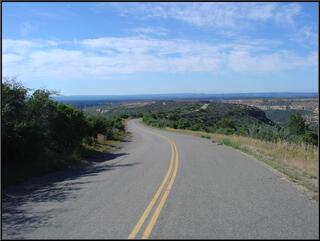 The road to Weatherill Mesa