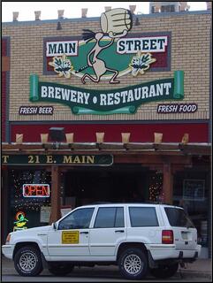 An politically incorrect hopi symbol, a KOA company truck out front, it all adds up to good dinner