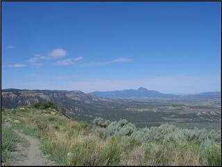 The mountain in the hazy distance has a name we can't remember, but in native legend is the profile of a face