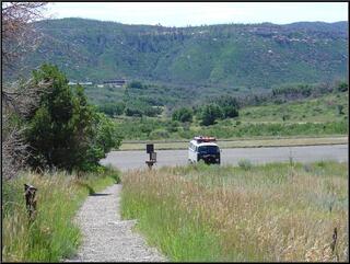 The bus in front of Morefield Campground