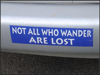 Excellent point, although sometimes we genuinely are...