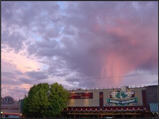 Great clouds over another good dinner
