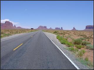 Monument Valley road shot