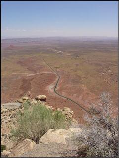 Looking back from the top
