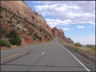 All bridged out, on the road to Blanding