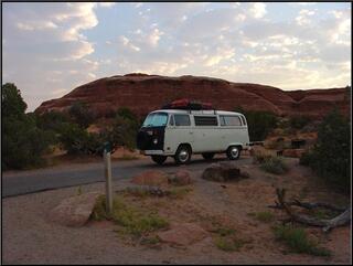 Morning in Devil's Garden campground