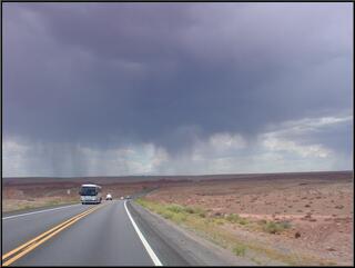 Serious thunderstorm, just outside of Flagstaff