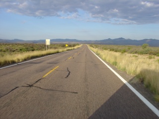 Dusk, just short of Prescott