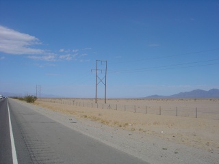 Desolate I-10 toward L.A. from the east
