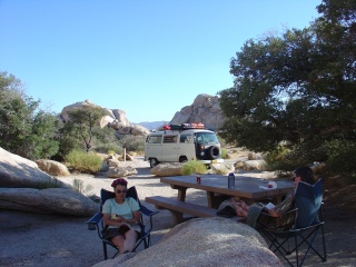 Late afternoon in camp, a read-a-thon