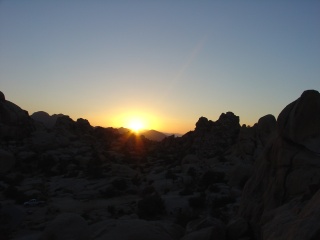 Hidden Valley at sunset