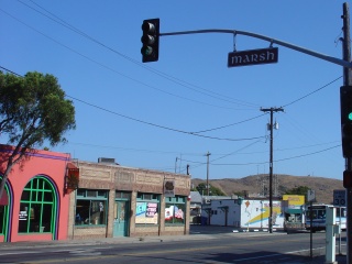 San Louis Obispo is giving Gunnison a run for their money on street sign fonts
