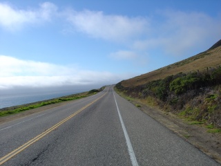 Road shot north of Big Sur