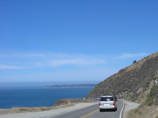 Up and over the pass out of Mill Valley, back on Highway One