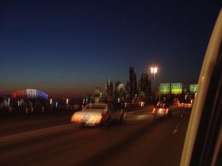 Coming into Seattle a little after dusk