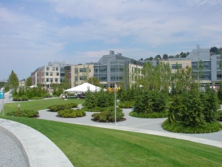 At Mike's work, a large biotech company in it's new Seattle digs