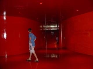 The very red conference area