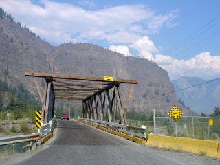 There were a lot of one lane bridges today