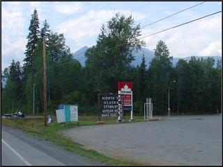 The junction north to the Cassiar Highway