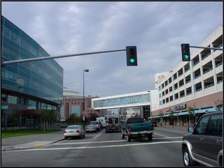 Downtown Anchorage, a few blocks from home...