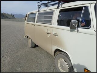 The bus sporting the well traveled look