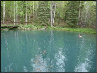 Brian in the upper pool, sans ammo