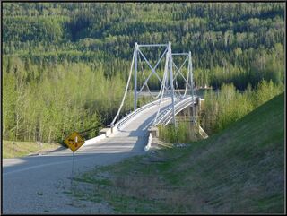 Cool bridge on the way out of Laird