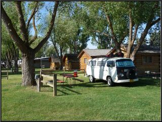 Morning in the woods of the Missoula KOA