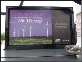 My gas station is powered by wind? Seems silly.