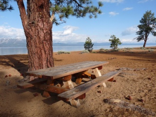 The sand is a little coarse, but the setting is awesome