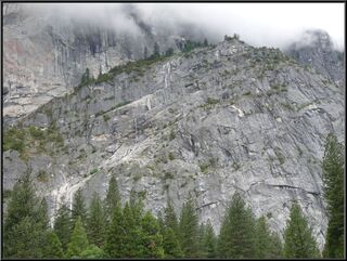 Cool diagonally cascading waterfall