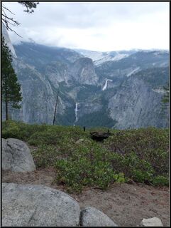 Vernal and Nevada Falls. We are heading to the upper one.