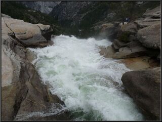 Water just about to take a nasty plunge