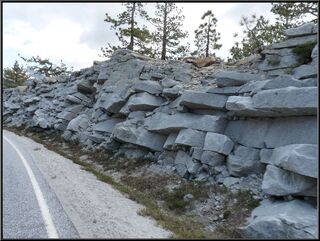 All of the granite here is in layers and, we kid you not, is exfoliating
