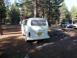 Morning in the upper crust Mammoth Mountain RV Park