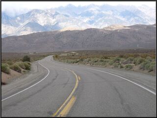 Serious mountains behind Benton