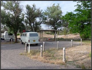 Morning in the superb Cathedral Gorge campground