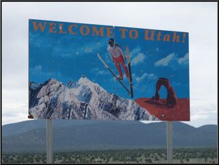 Utah welcomes us with an odd collage