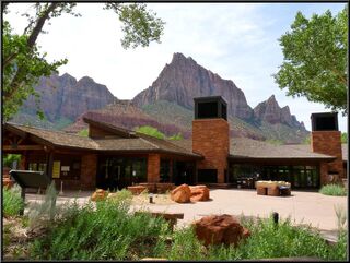 The nicely done Zion Visitor Center