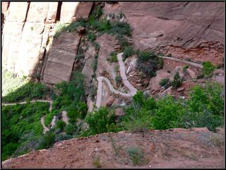 Looking back at the more casual switchbacks