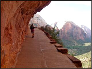 Like a sidewalk on a cliff