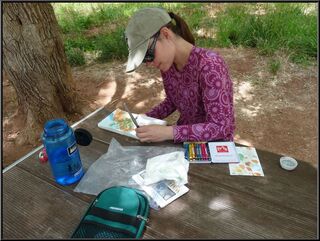 The artist at leisure
