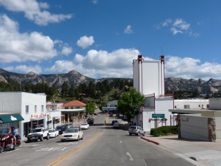The entrance to the very touristy Estes Park