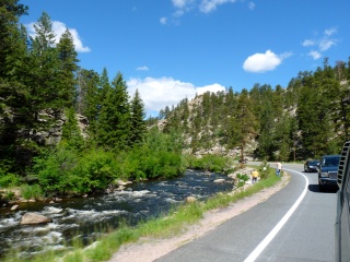 Following the river down toward Loveland