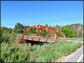 Pretty bridge on the road to Boulder